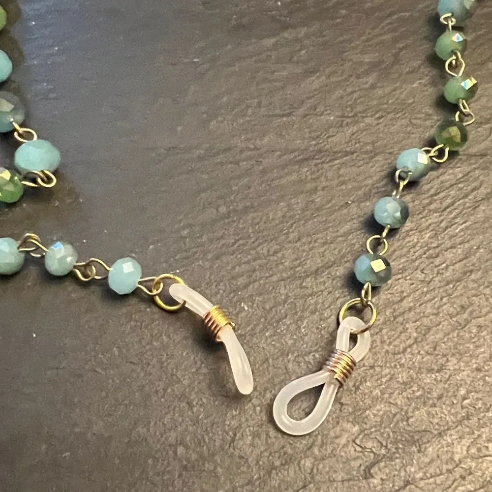 🌟 Handcrafted Vintage Gold Eyeglass Chain 🌟